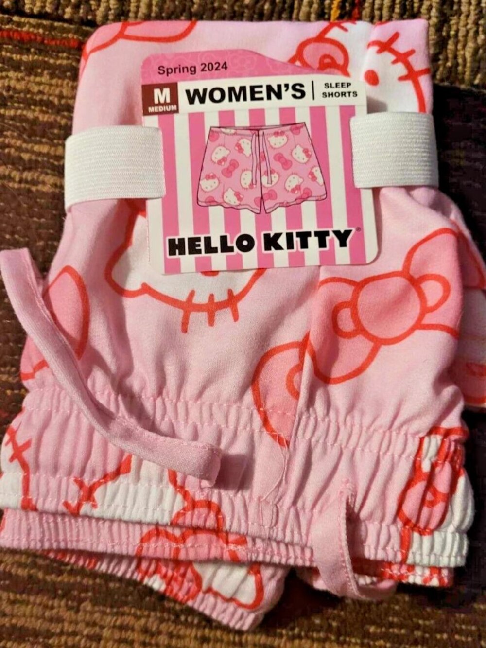 new bioworld sanrio HELLO KITTY WOMENS SLEEP SHORTS choice of size XL or M